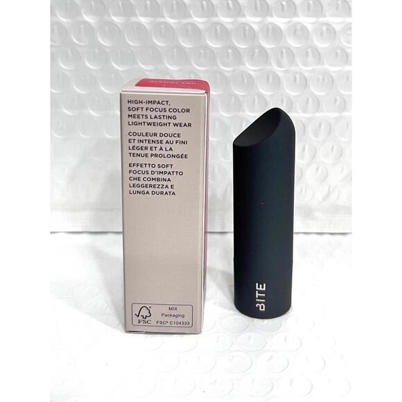 BITE Beauty POWER MOVE Soft Matte Lipstick HOT TOMATO Full Size 0.14 oz New - Picture 4 of 6